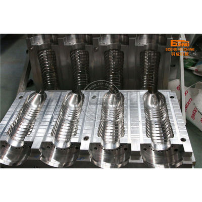 অ্যালকোহল বোতল 4 ক্যাভিটি PET ব্লোয়িং মেশিন 600ml স্ট্রেচ ব্লো মোল্ডিং